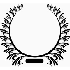 简约橄榄枝边框