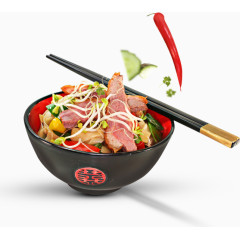 一碗面装饰元素