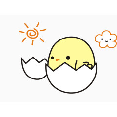 破壳而出的小鸡仔