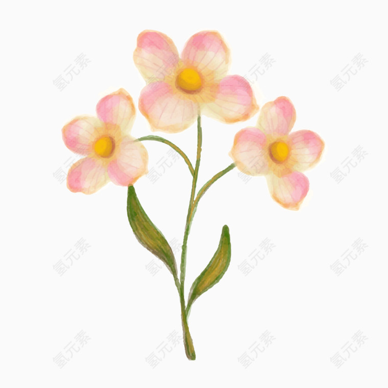 手绘唯美花朵