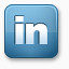 LinkedIn优雅的媒体图标