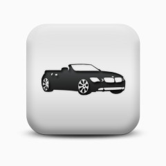 磨砂白广场图标运输旅行运输车交通出行图标