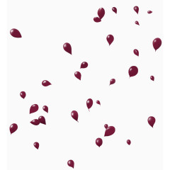 紫色气球漂浮素材