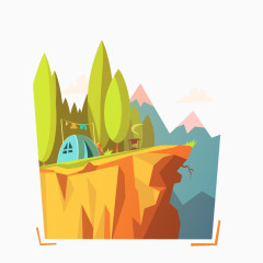 卡通人物创意插画