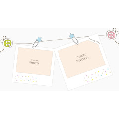 卡通相册边框手绘