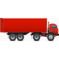 集装箱车矢量素材