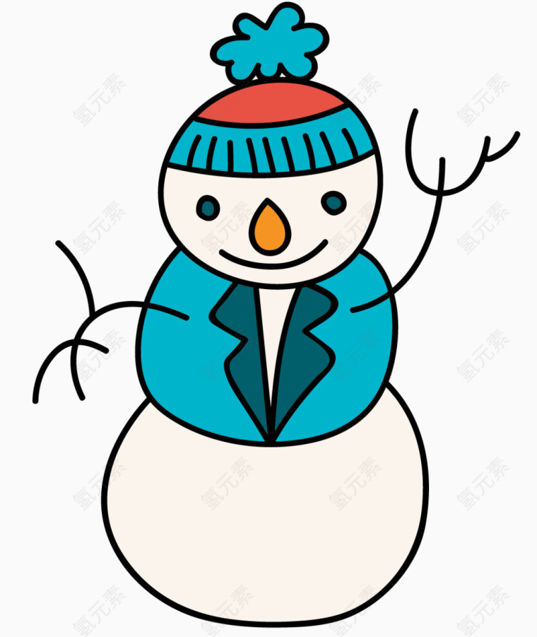 卡通雪人