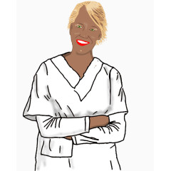 女医生手绘