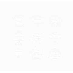 快餐食品标志矢量