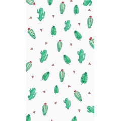 卡通仙人掌背景元素