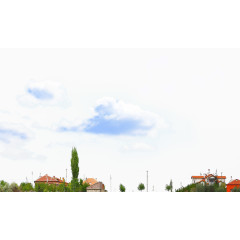 蓝天上的音乐云朵