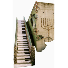 创意钢琴楼梯间