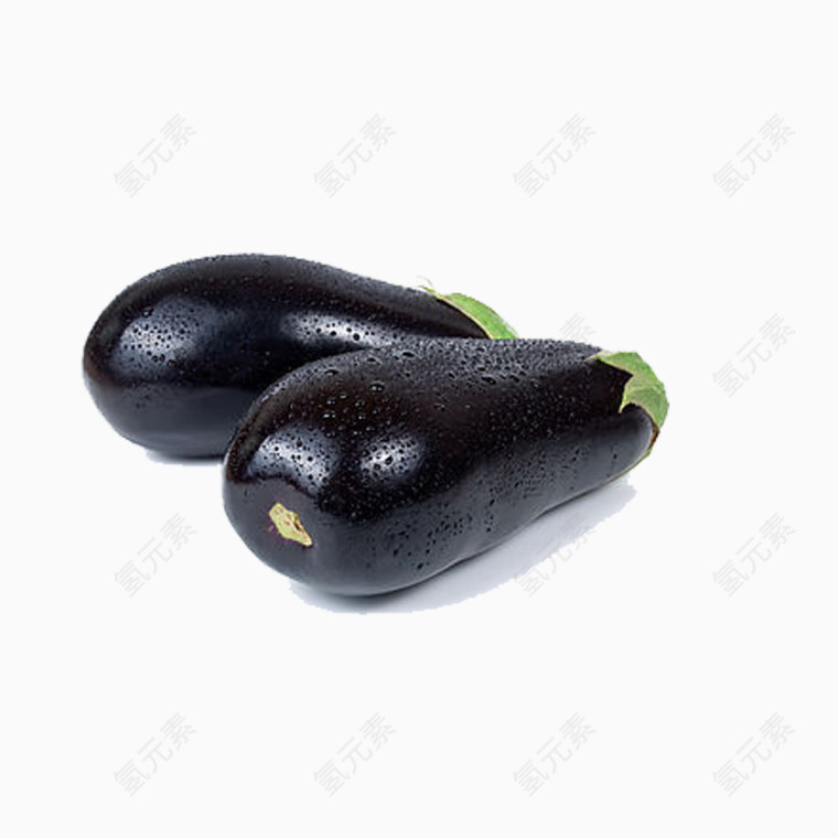 两个完整茄子