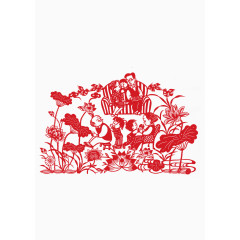 剪纸艺术一家人