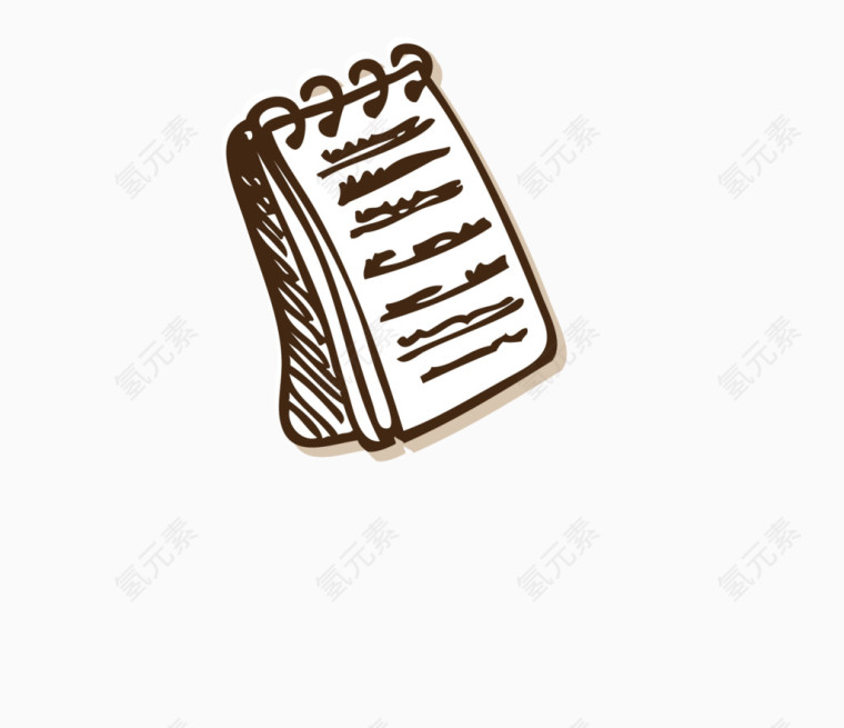 线描手绘记事本