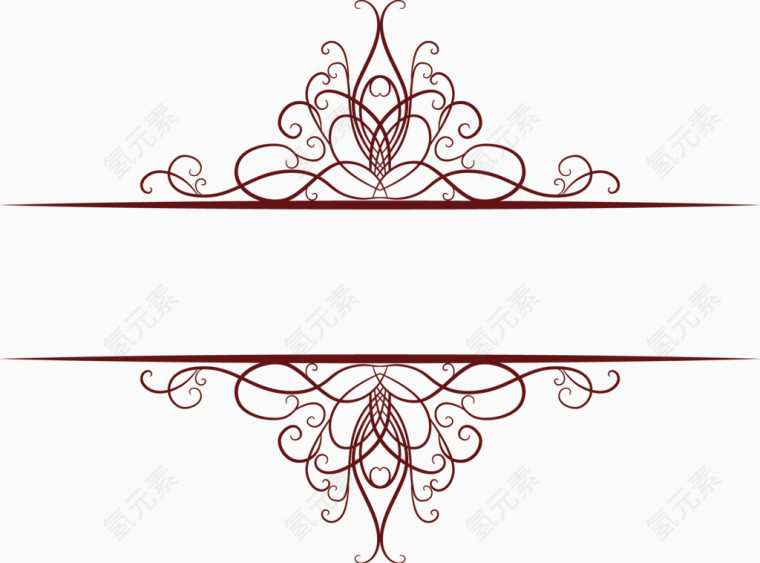 褐色花纹底纹矢量图