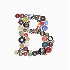 纽扣字母B