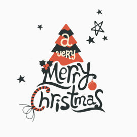 英文圣诞艺术字免费图片
