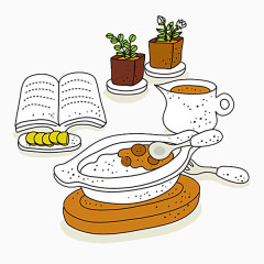 美食插画