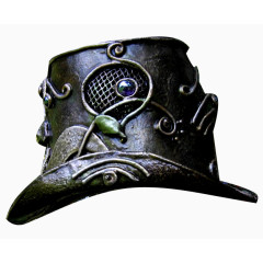 创意花纹金属质感帽子