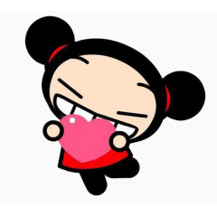 爱心丸子头娃娃