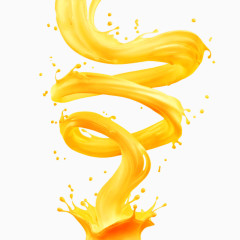 橙汁果汁饮料素材