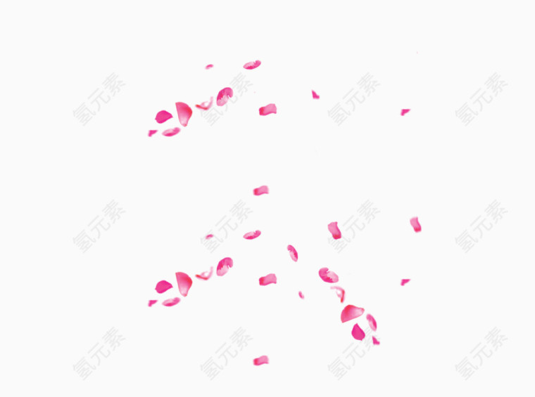 高清粉色飘落漂浮花瓣