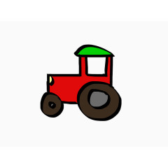 可爱小车儿童画