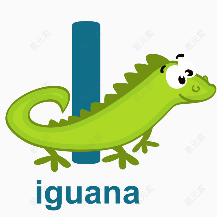 看图识字字母I