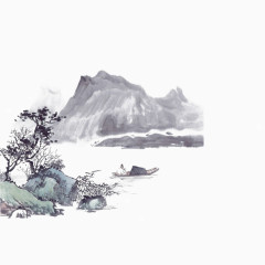 山水水墨画