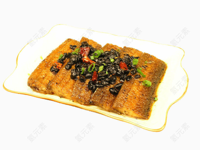 豆豉带鱼图片素材