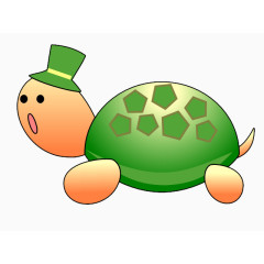 卡通绿乌龟
