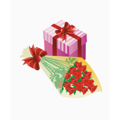 卡通精美包装盒花