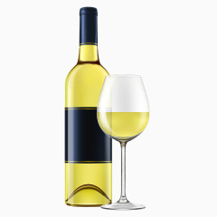 手绘卡通啤酒瓶