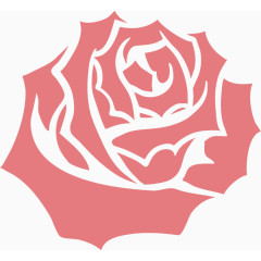 绘制粉色的矢量花朵图案免抠素材