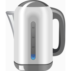 矢量不锈钢热水壶