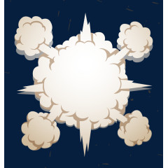 爆炸云气泡框