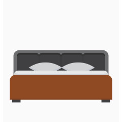 矢量高级双人床