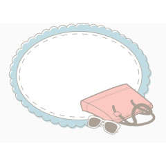  简约时尚卡通边框