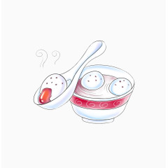 可爱卡通汤圆