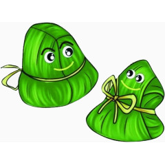卡通绿色粽子