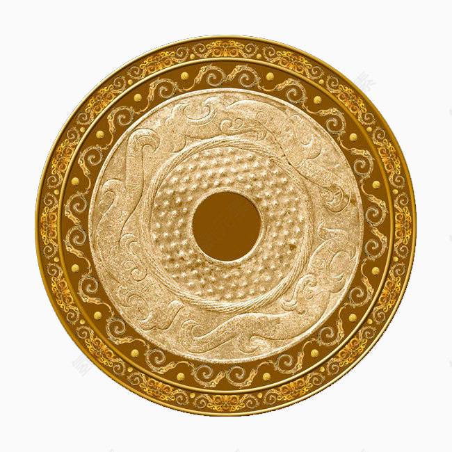 金色圆盘