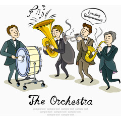 卡通版的乐团