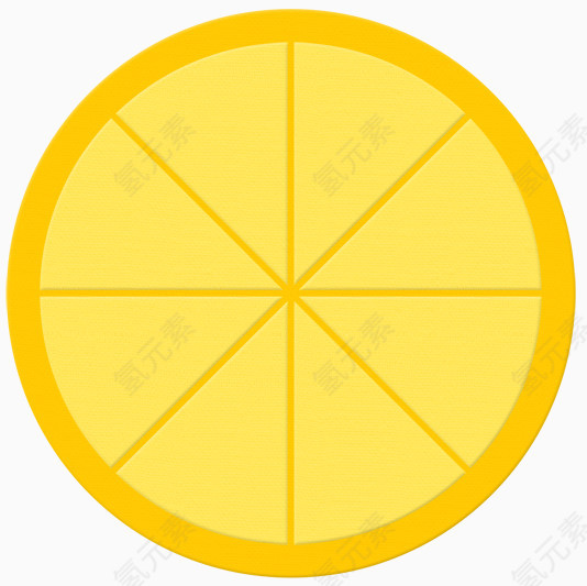 黄色柠檬片