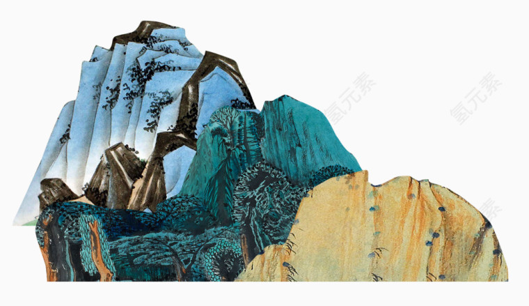 中国风山水画