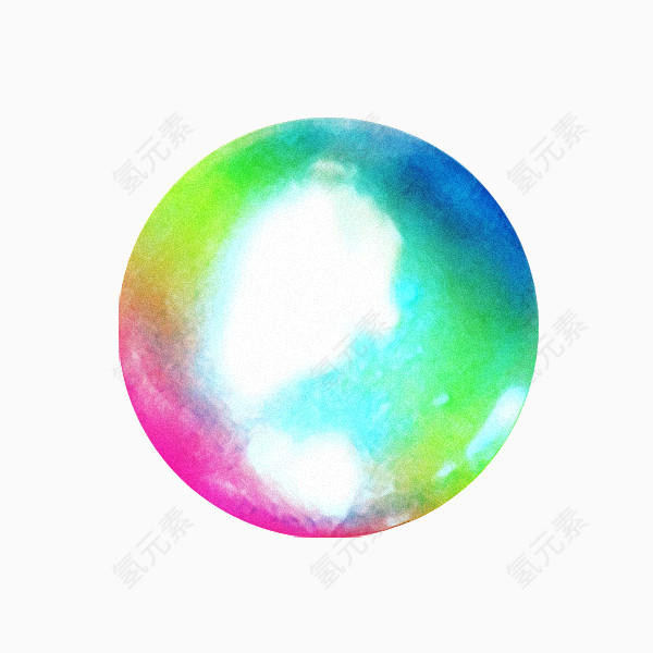 彩色精致漂浮水泡