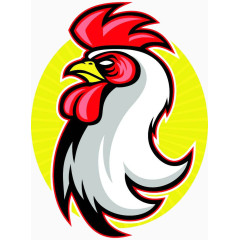 卡通动物公鸡头像