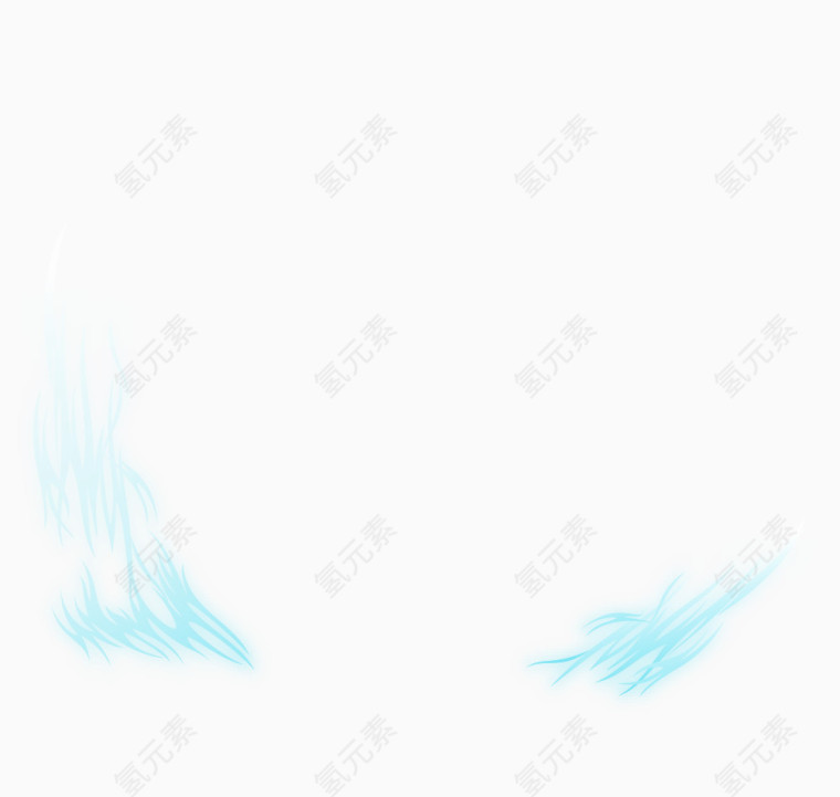 蓝色条状效果元素