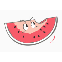 夏日卡通西瓜素材png