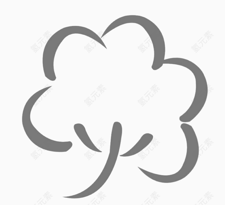 手绘效果棉花糖